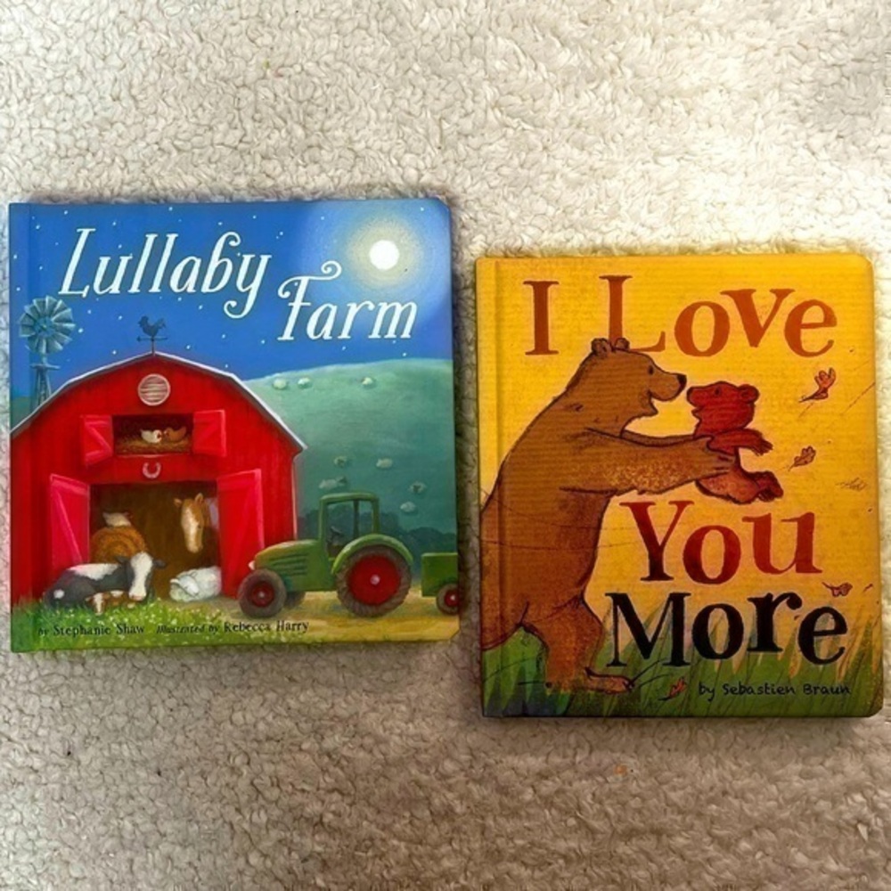 Tiger Tales "Lullaby Farm" + "I Love You More" Book Duo